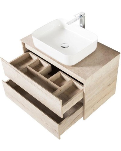 Тумба под раковину BelBagno Kraft 80 KRAFT-800-2C-SO-RGB подвесная Rovere Galifax Bianco