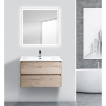Тумба под раковину BelBagno Kraft 80 KRAFT-800-2C-SO-RGB подвесная Rovere Galifax Bianco
