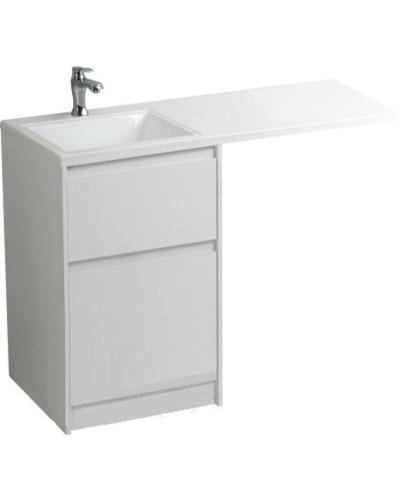 Тумба под раковину BelBagno Kraft 120 KRAFT-LVD-580/1200-2C-PIA-BO Bianco Opaco