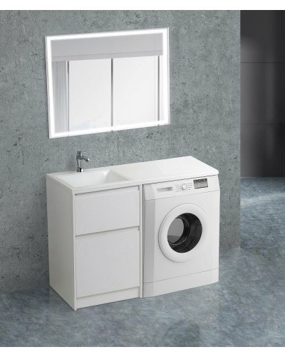 Тумба под раковину BelBagno Kraft 120 KRAFT-LVD-580/1200-2C-PIA-BO Bianco Opaco