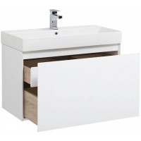 Тумба белый глянец 85 см Aquanet Йорк 00202092