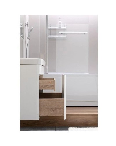 Тумба белый глянец 59 см Aquanet София 00196956