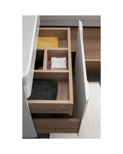 Тумба белый глянец 59 см Aquanet София 00196956