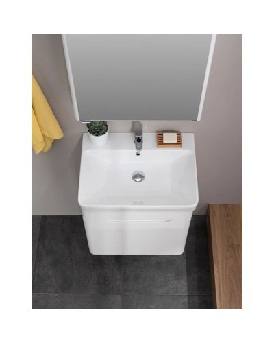 Тумба белый глянец 59 см Aquanet София 00196956