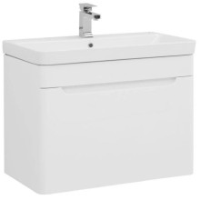 Тумба белый глянец 78,5 см Aquanet София 00199869