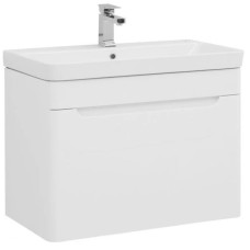 Тумба белый глянец 78,5 см Aquanet София 00199869