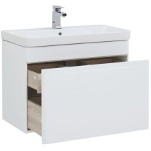 Тумба белый глянец 78,5 см Aquanet София 00199869