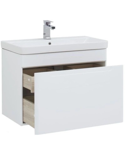 Тумба белый глянец 78,5 см Aquanet София 00199869