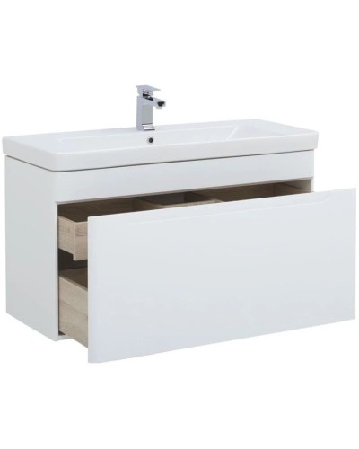 Тумба белый глянец 103,7 см Aquanet София 00199870