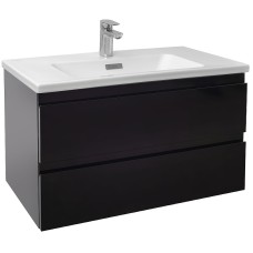 Тумба под раковину Jacob Delafon Madeleine 80 EB2053-J53 подвесная Черная матовая