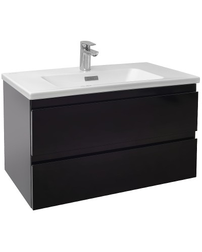 Тумба под раковину Jacob Delafon Madeleine 80 EB2053-J53 подвесная Черная матовая