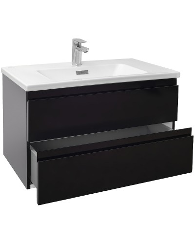 Тумба под раковину Jacob Delafon Madeleine 80 EB2053-J53 подвесная Черная матовая