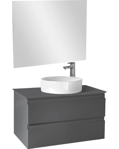 Тумба под раковину Jacob Delafon Madeleine 80 EB2083-J54 подвесная Серая матовая
