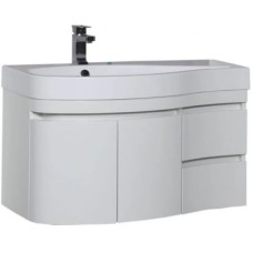 Тумба белый глянец 95 см L Aquanet Сопрано 00169631