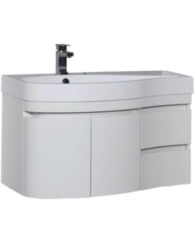 Тумба белый глянец 95 см L Aquanet Сопрано 00169631