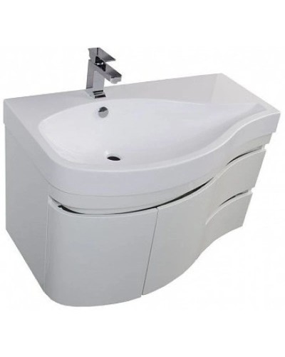 Тумба белый глянец 95 см L Aquanet Сопрано 00169631