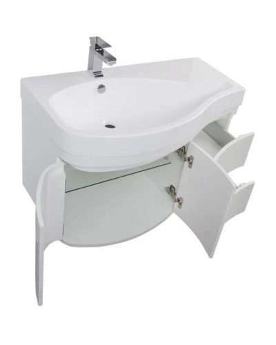 Тумба белый глянец 95 см L Aquanet Сопрано 00169631