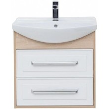 Тумба белый глянец/дуб сонома 62,2 см Aquanet Остин 00200910