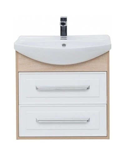 Тумба белый глянец/дуб сонома 62,2 см Aquanet Остин 00200910