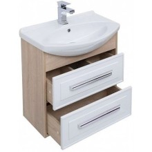 Тумба белый глянец/дуб сонома 62,2 см Aquanet Остин 00200910