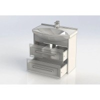 Тумба белый глянец/дуб кантербери 62,2 см Aquanet Остин 00201722