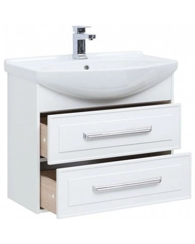 Тумба белый глянец 72,5 см Aquanet Остин 00203917