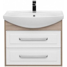 Тумба белый глянец/дуб сонома 72,5 см Aquanet Остин 00200909