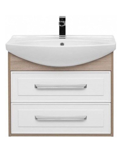 Тумба белый глянец/дуб сонома 72,5 см Aquanet Остин 00200909