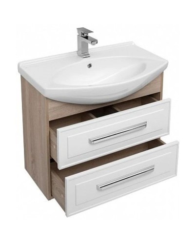 Тумба белый глянец/дуб сонома 72,5 см Aquanet Остин 00200909