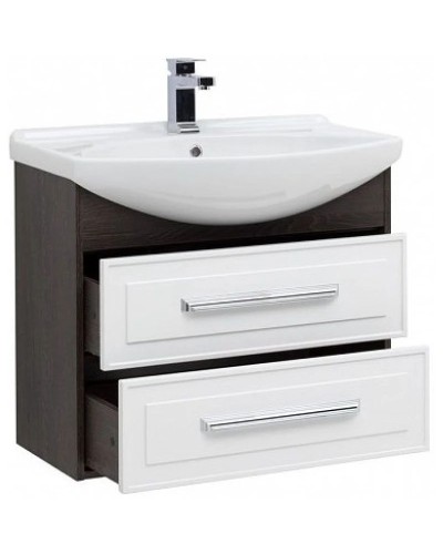 Тумба белый глянец/дуб кантербери 72,5 см Aquanet Остин 00201730