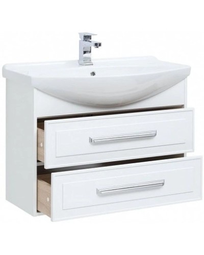 Тумба белый глянец 82,5 см Aquanet Остин 00203918