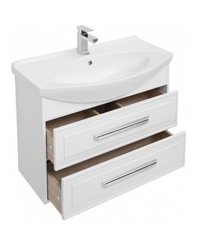 Тумба белый глянец 82,5 см Aquanet Остин 00203918