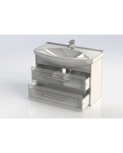 Тумба белый глянец 82,5 см Aquanet Остин 00203918