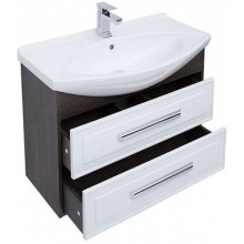 Тумба белый глянец/дуб кантербери 82,5 см Aquanet Остин 00200908