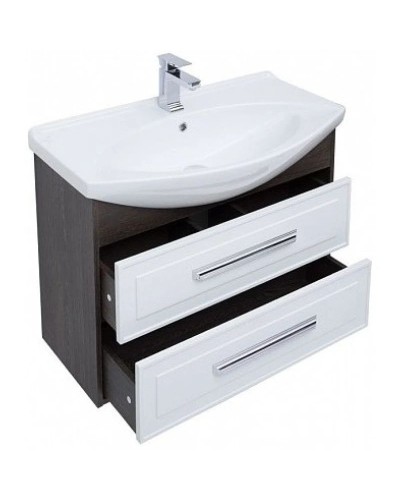 Тумба белый глянец/дуб кантербери 82,5 см Aquanet Остин 00200908