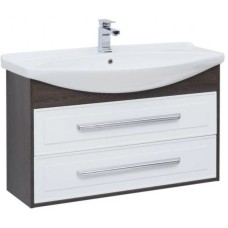 Тумба белый глянец/дуб кантербери 100,5 см Aquanet Остин 00201731