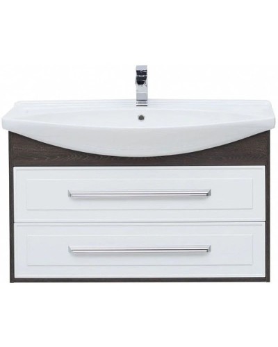 Тумба белый глянец/дуб кантербери 100,5 см Aquanet Остин 00201731