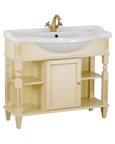 Тумба под раковину Migliore Kantri 96 26677 Бежевая