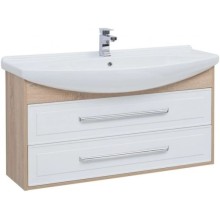 Тумба белый глянец/дуб сонома 116 см Aquanet Остин 00201734