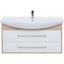 Тумба белый глянец/дуб сонома 116 см Aquanet Остин 00201734