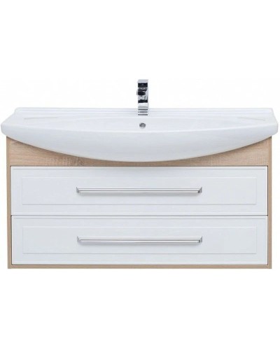 Тумба белый глянец/дуб сонома 116 см Aquanet Остин 00201734