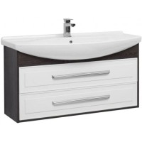 Тумба белый глянец/дуб кантербери 116 см Aquanet Остин 00201723