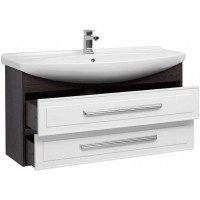 Тумба белый глянец/дуб кантербери 116 см Aquanet Остин 00201723