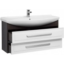 Тумба белый глянец/дуб кантербери 116 см Aquanet Остин 00201723