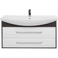 Тумба белый глянец/дуб кантербери 116 см Aquanet Остин 00201723