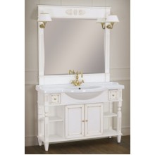 Тумба под раковину Migliore Kantri 120 26730 Белая матовая