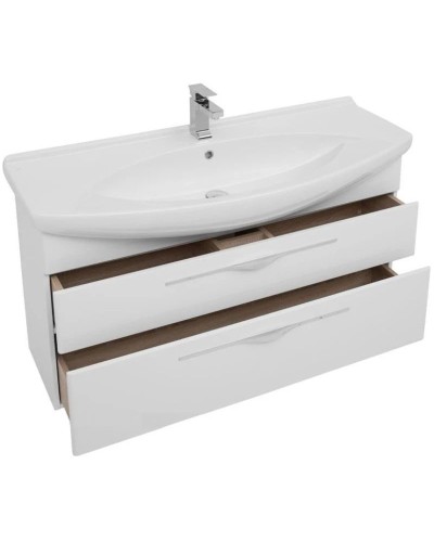 Тумба белый глянец 116 см Aquanet Ирвин 00203975