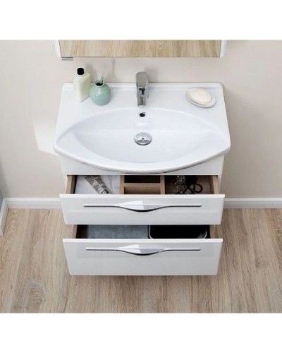 Тумба белый глянец 62,2 см Aquanet Ирвин 00203969