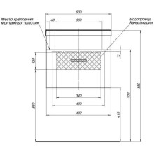 Тумба белый 49,2 см Aquanet Верона 00207765