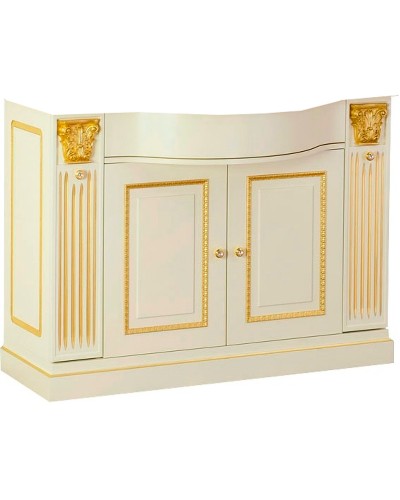 Тумба под раковину Migliore Ravenna 119 R 27066 Слоновая кость Золото без столешницы